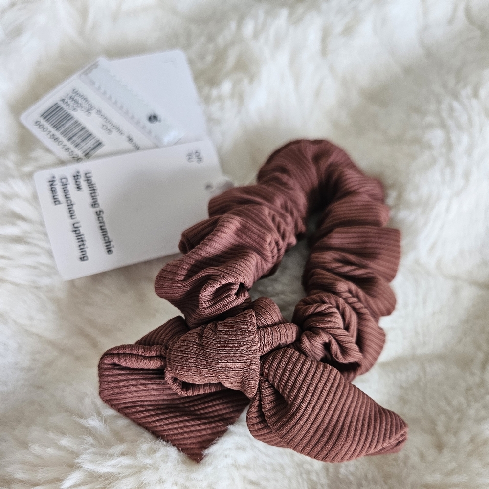NWT Lululemon Uplifting Scrunchie Bow Ancient Copper ANCP One SIZE